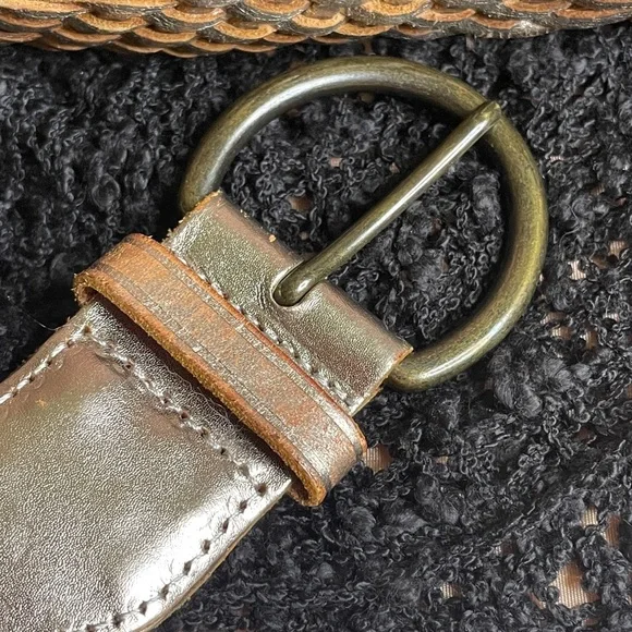 GAP Metallic Braided Leather Belt - Picture 3 of 7